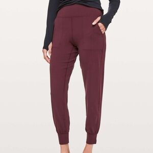 Lululemon Align Jogger 28” With Pockets Size 4 Cassis Red